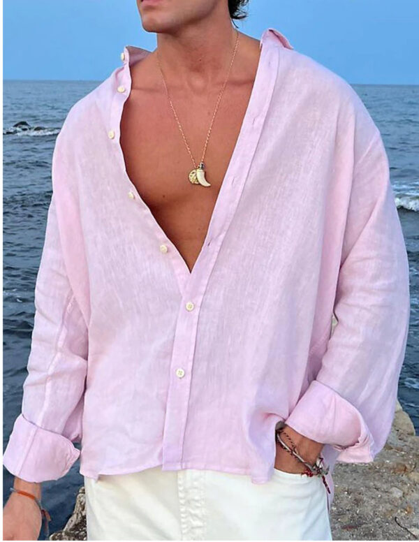 Men's Outdoor Daily Shirts, Holiday Streetwear, Basic Casual - Image 5