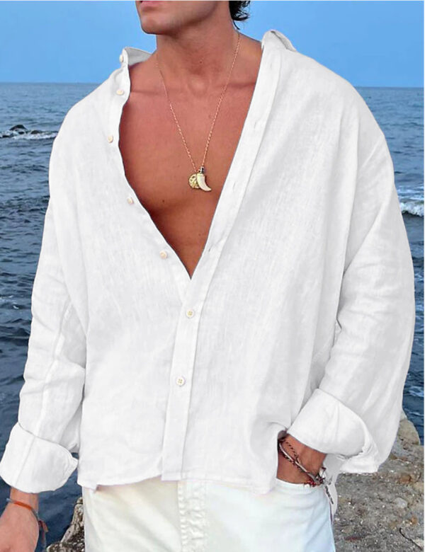 Men's Outdoor Daily Shirts, Holiday Streetwear, Basic Casual - Image 6
